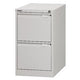 Cómoda archivadora colgante bisley 47x62,2x71,1cm 35k gris claro 2 cajones con cierre