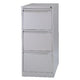 Cassettiera sospesa bisley 47x62,2x101,6 cm grigio chiaro 3 cassetti