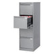 Cassettiera sospesa bisley 47x62,2x132,1 cm grigio chiaro 4 cassetti