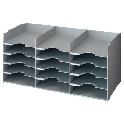 Set scomparto aperto fast paperflow 3 x 5 67,4x31,3x32,7 cm grigio chiaro