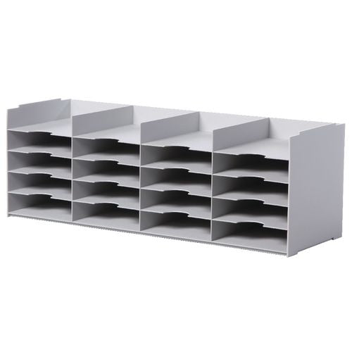 Conjunto compartimentos abiertos 4 x 5 67,4x31,3x32,7cm gris claro