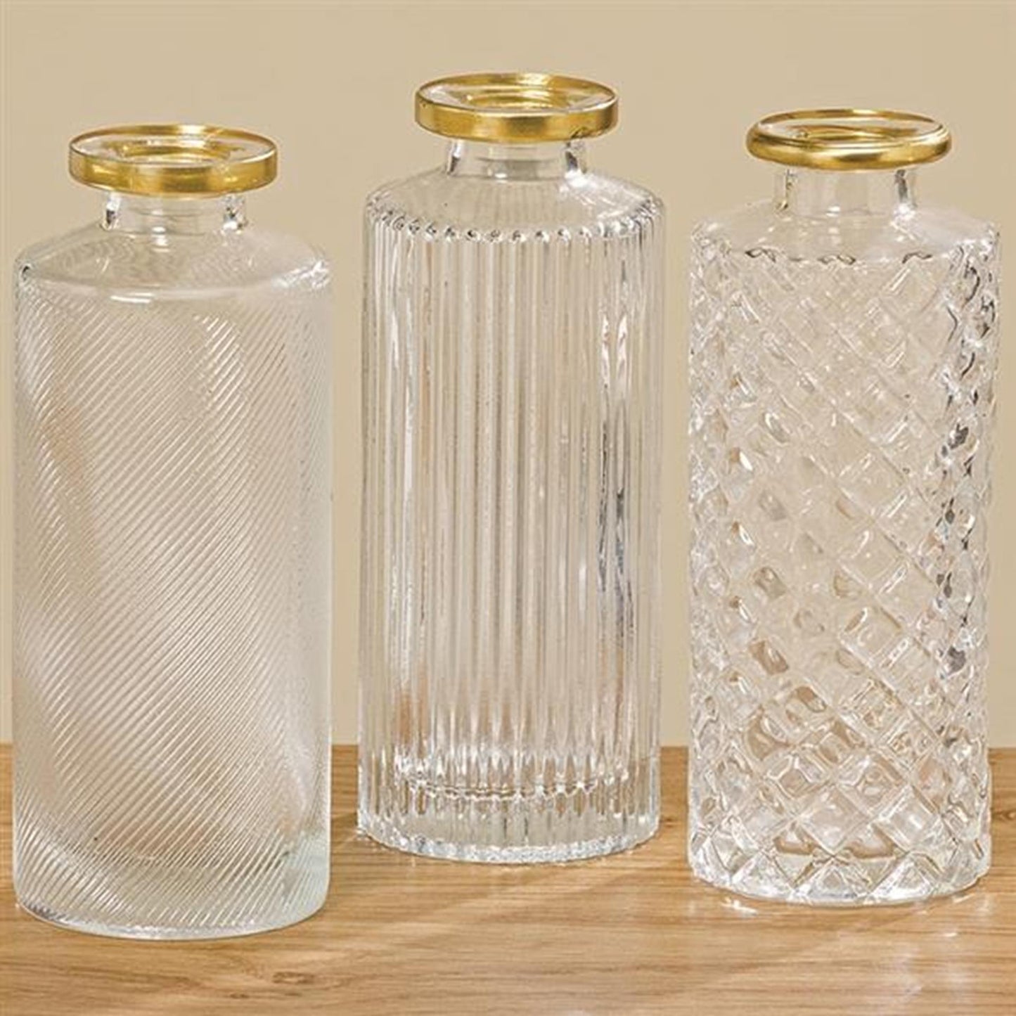 Boltze home vaas adore ã˜5x13cm transparant helder glas