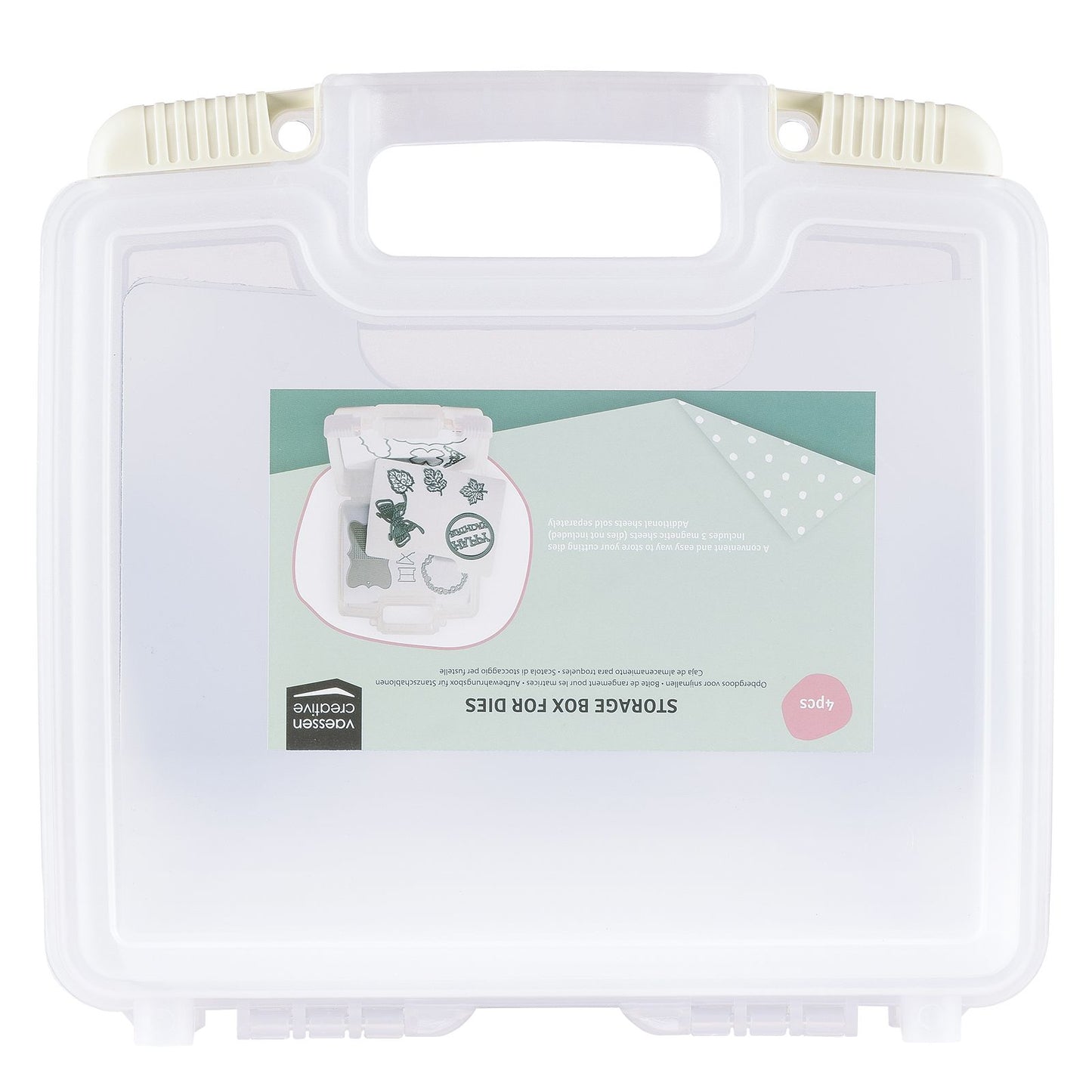 Vaessen creative • caja de almacenamiento para plantillas de corte