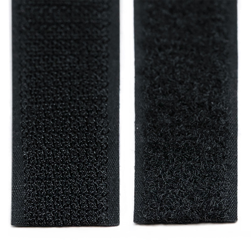 Vaessen creative • nastro in velcro autoadesivo su rotolo 2 cm x 10 m nero 2 pz.