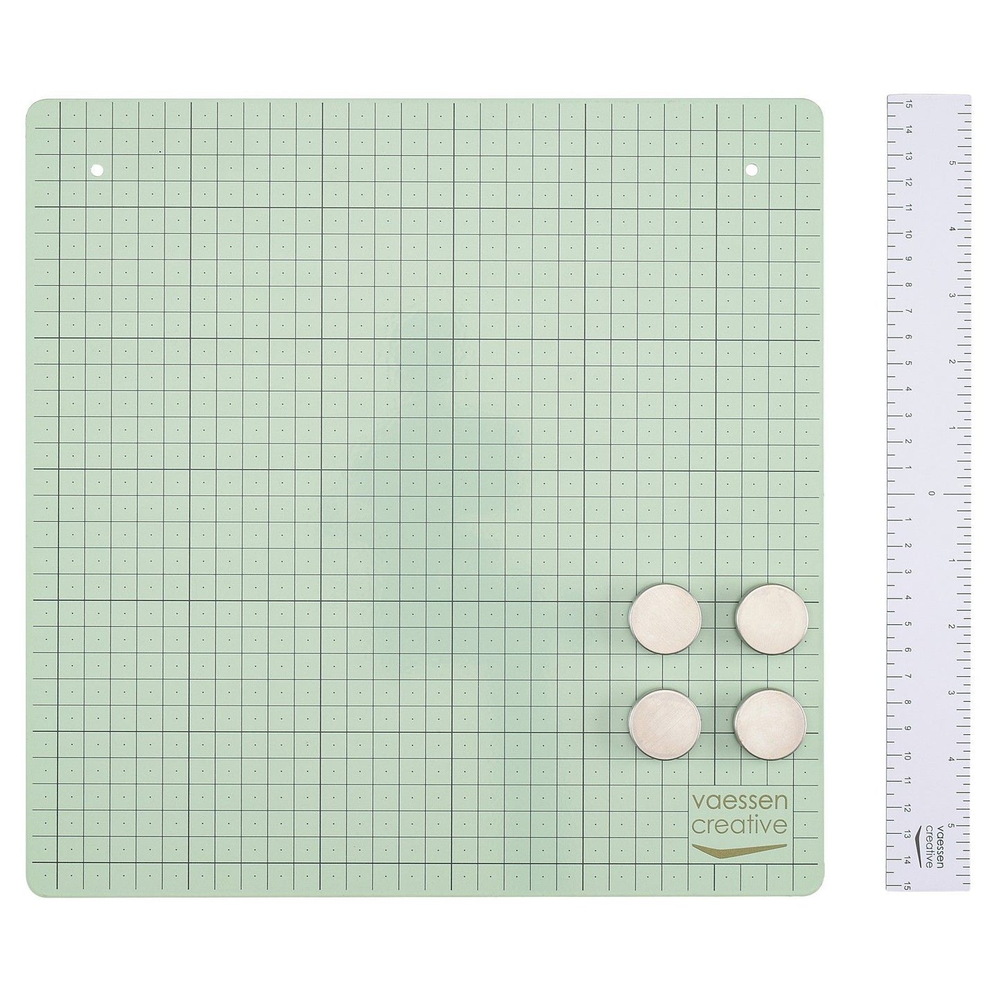 Vaessen creative • magnetische werkmat 30,5x30,5cm mint