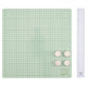 Vaessen creative • tappetino da lavoro magnetico 30,5x30,5 cm menta