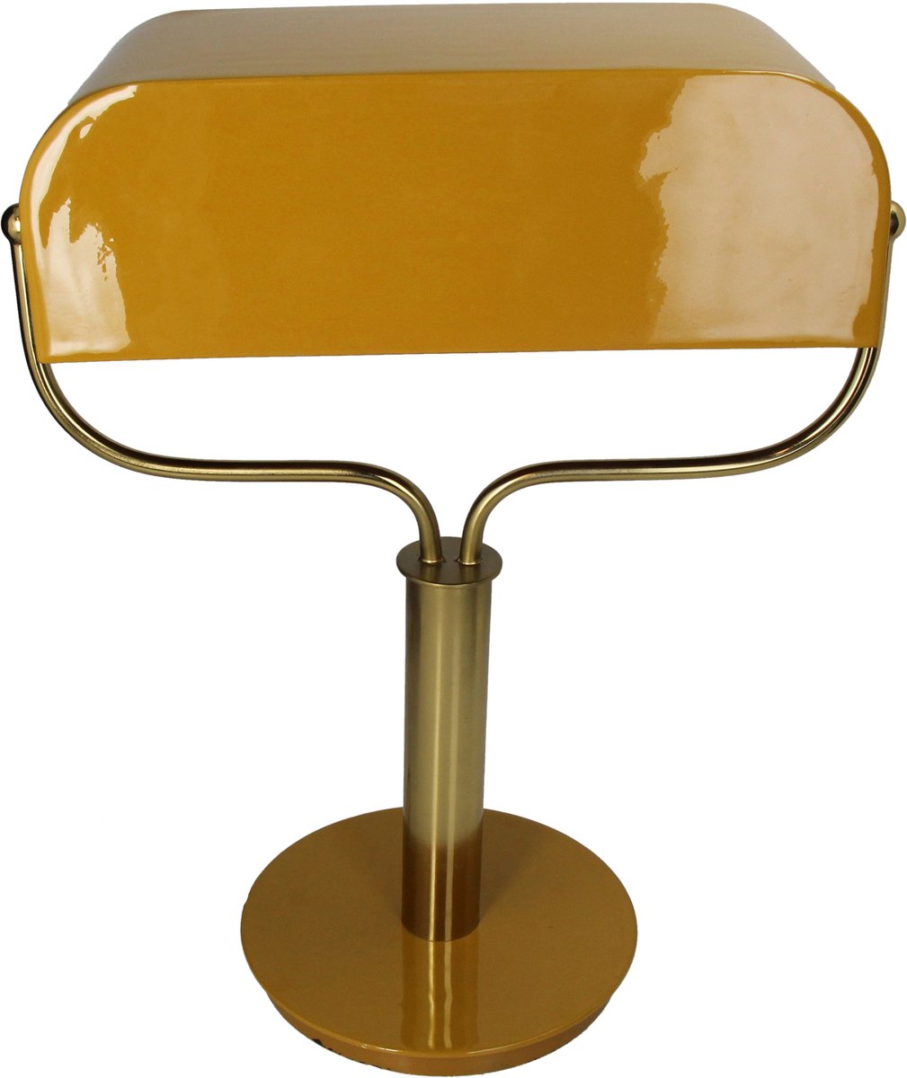 Lampada da tavolo hd ferro ocra 37x19x43cm