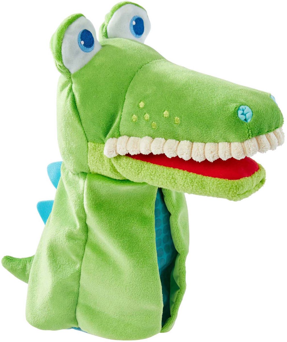 Haba marioneta croco junior 5 x 30 cm poliéster algodón verde