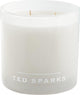 Ted Sparks - vela perfumada imperial - 70 horas de combustión - 3 mechas - embalaje de lujo - lino fresco