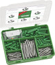Gamma indoor Spax, set viti con 2 misure + tasselli, 200 pezzi, testa svasata, t-star plus, wirox - 5000009100109