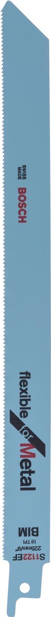 Bosch - hoja de sierra alternativa bimetálica, s 1122 ef flexible para metal