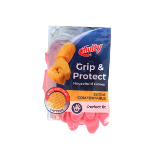 Multy rubberen huishoudhandschoenen m geel
