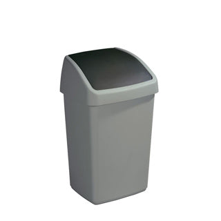 Sunware Sunware Recycle Bin con copertina altalena 25L Grigio