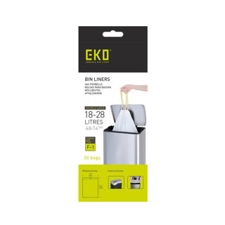 Bolsa de residuos Eko Eko tipo F1 18-28 Liters Roll con 20 bolsas de desecho