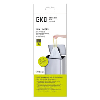 Eko afvalzak 3-6 liter type a rol met 30 afvalzakken