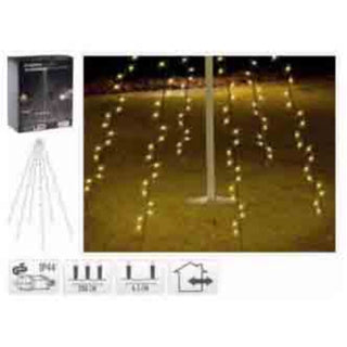 Ambiance Ambiamiento de las luces navideñas para la bandera con 192 LED 208 cm