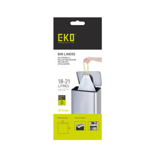 Bolsa de residuos Eko Eko Tipo D 18-21 Liters Roll con 20 bolsas de desecho