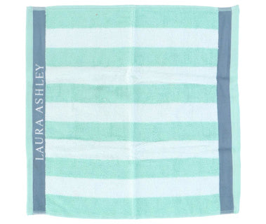 Toalla de cocina Laura Ashley White + Mint Stripes 50 x 50 cm