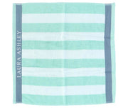 Laura Ashley Kitchen Tokel White + Mint Stripes 50 x 50 cm - afbeelding 1