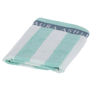 Toalla de cocina Laura Ashley White + Mint Stripes 50 x 50 cm