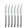 Amefa chuletero - steakmessen - 6 delige steakmessenset - rvs - zilver - vaatwasserbestendig - vleesmes