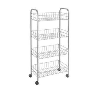 Metaltex Metaltex cucina da bagno carrello per bagno ascona 41x23x84 cm ruote