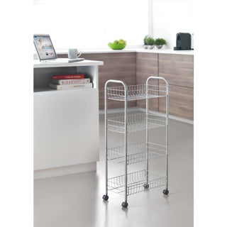 Metaltex Metaltex Kitchen Bathem Storage Trolley ascona 41x23x84 cm ruedas