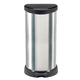Curver Curver Curver Decobin Pedal Bin Ovaal 40L Silver Nero