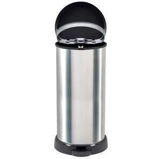 Curver Curver Curver Decobin Pedal Bin Ovaal 40L Silver Nero