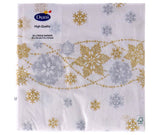 Duni servetten snow white 33x33 cm | 12 stuks - afbeelding 1