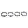 Patisse flanringen set van 4 8 cm rvs