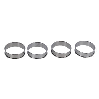 Patisse flanringen set van 4 8 cm rvs
