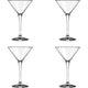 Royal leerdam martini glazen set van 4 glazen | 4 stuks