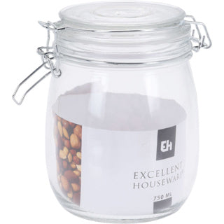 Excellent Houseware Storage jar With Lid 0.75 L