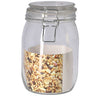Excelente Housware Housware Glass Stock Jar con Clamp 1L