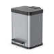 Hailo Hailo oko duo più m secchio pedale 2x9l argento nero