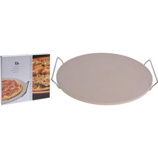 Eccellente mare di pizza per la casa con supporto Ø33 cm bianco