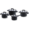 BK Flow Flow raffreddo Black Black in acciaio inossidabile set 4 pezzi