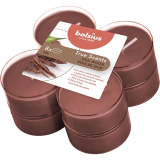 Bolsius True profumi Maxilichten Old Wood 8 pezzi