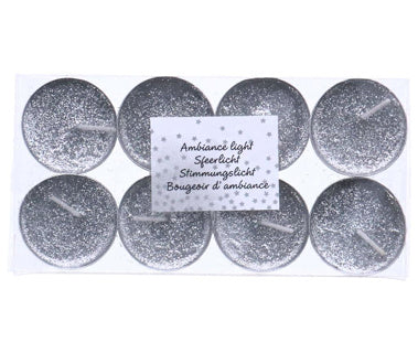 Otras marcas Glitter Greavings 8 piezas de plata
