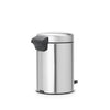 Brabantia newicon pedaalemmer 3l mat staal