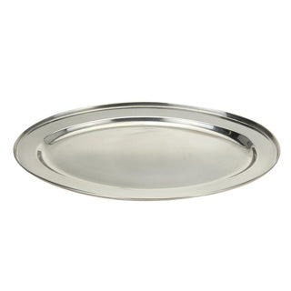 Excelente escala de casa de hogares Oval 40x26 cm de acero inoxidable