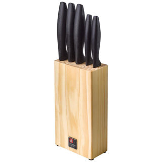 Richardson Sheffield Richardson Sheffield Bloque de cuchillo de madera + 5 cuchillos