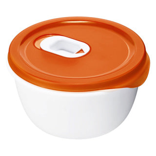 Plato de microondas Rotho 0.8 l micro papaya rojo