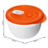 Rotho clever magnetronschaal 1.5l papaya rood