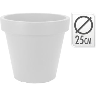 NAMPOOK BLOEMPOT EK round 25 cm bianco