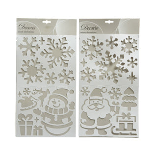 Plantillas de plástico muñeco de nieve Santa 2