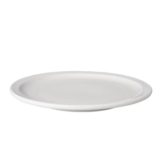Placa de 24 cm de porcelana blanca