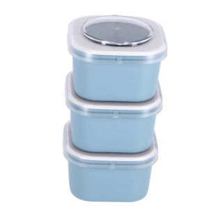 Cajas de almuerzo de Sigma Sigma Juego de 3 azules