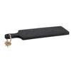 Basic rubberwood snijplank 50x15x2 cm zwart